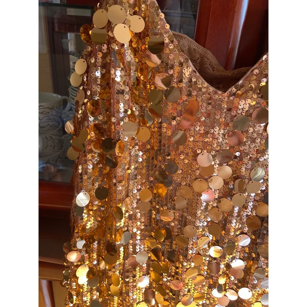 Gold Sequin Dress - Picture 6 of 6